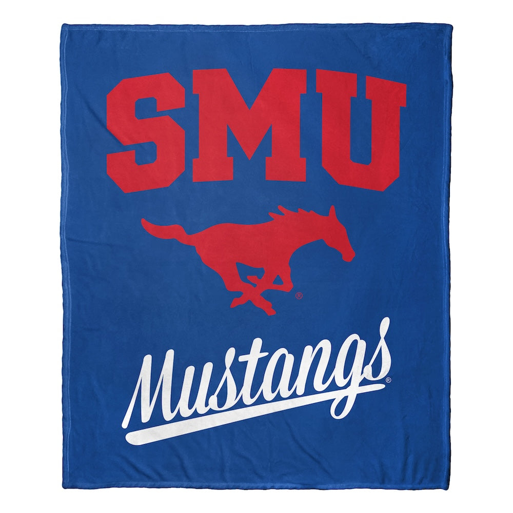 SMU Mustangs official silk touch throw blanket