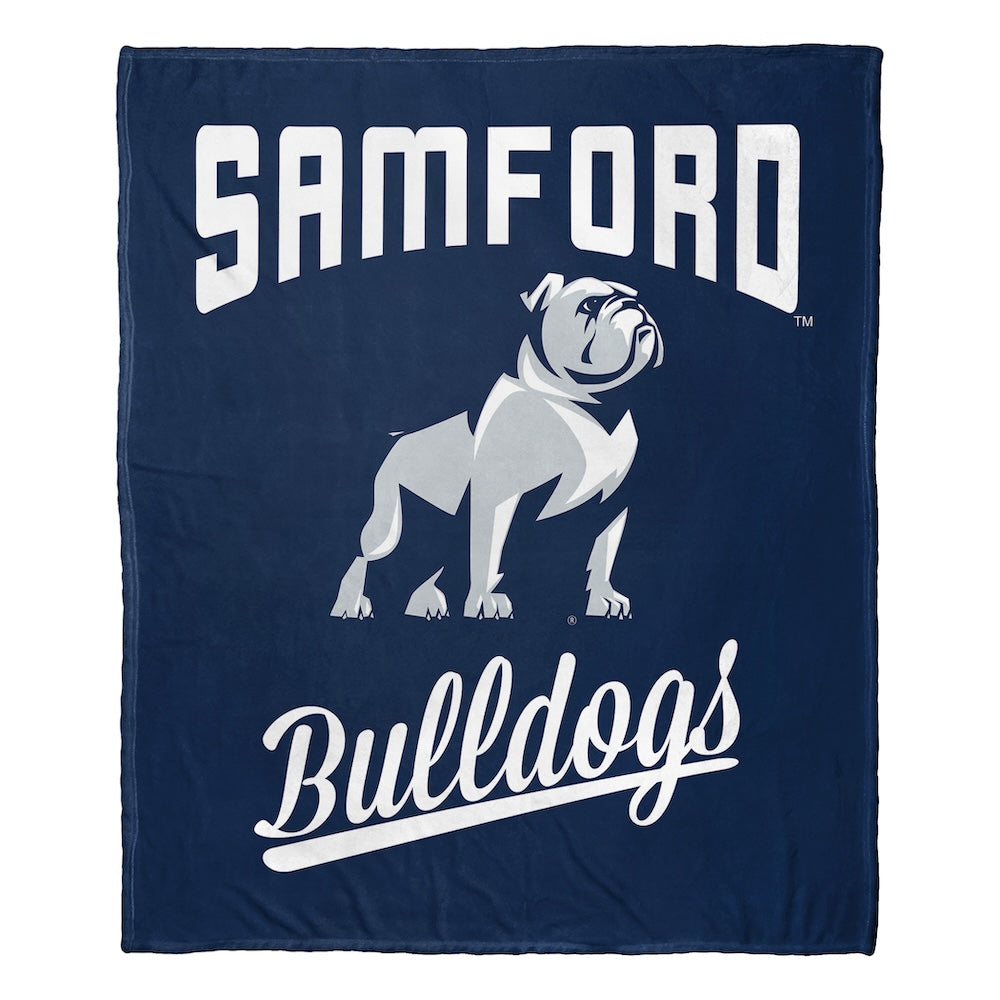 Samford Bulldogs official silk touch throw blanket
