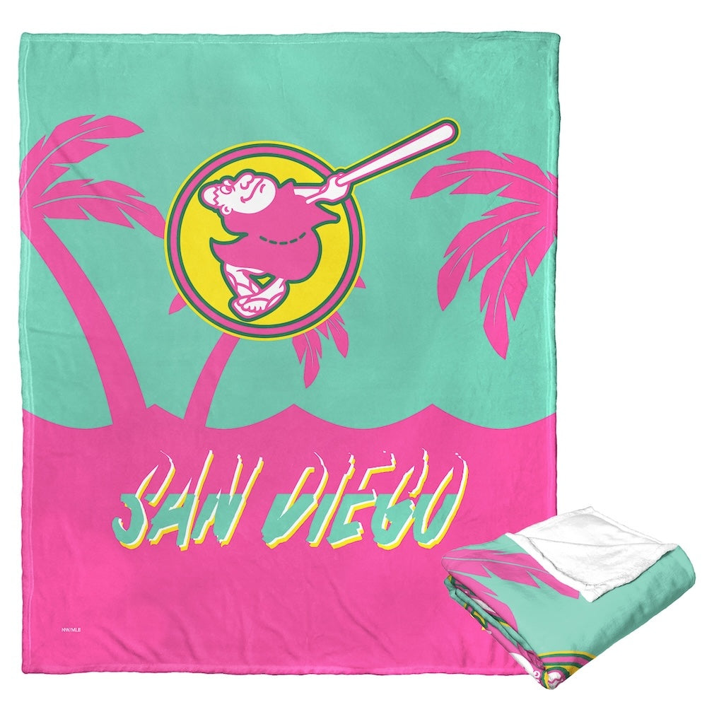 San Diego Padres CITY CONNECT silk touch throw blanket