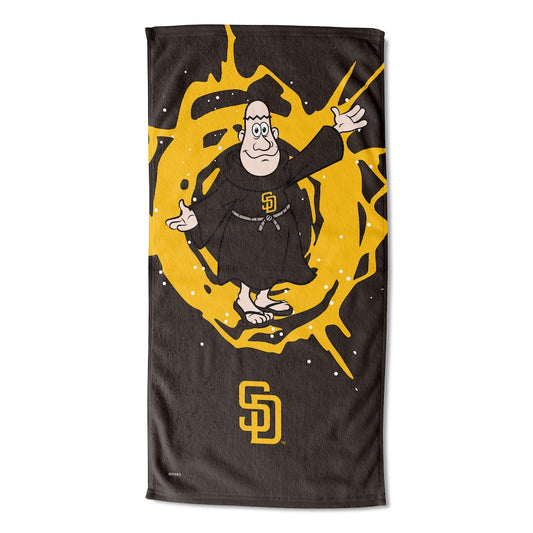 San Diego Padres color block beach towel