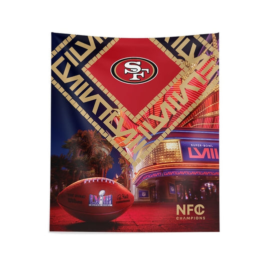 San Francisco 49ers 34 x 40 Super Bowl Wall Hanging