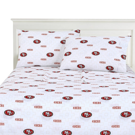 San Francisco 49ers logo bedsheet set