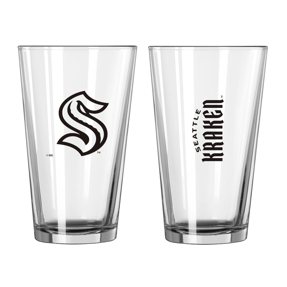 Seattle Kraken pint glass