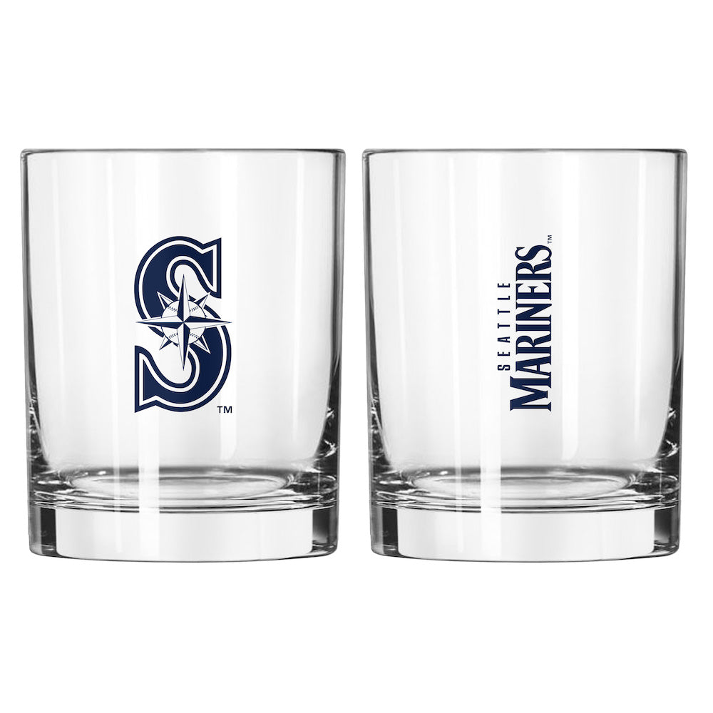 Seattle Mariners Rocks Glass