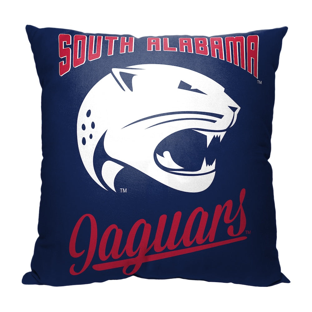South Alabama Jaguars OFFICIAL throw pillow