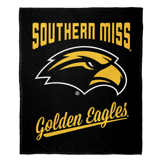 Southern Mississippi Golden Eagles official silk touch throw blanket
