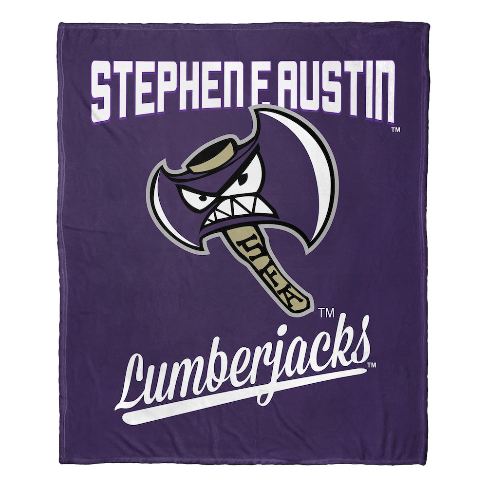 Stephen F. Austin Lumberjacks official silk touch throw blanket