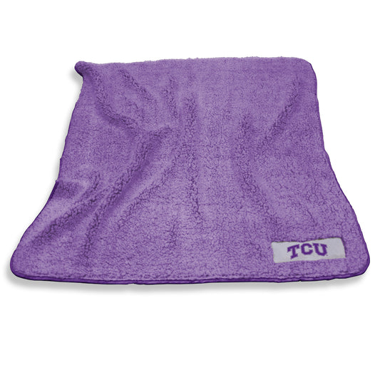 TCU Horned Frogs Color Frosty Fleece blanket
