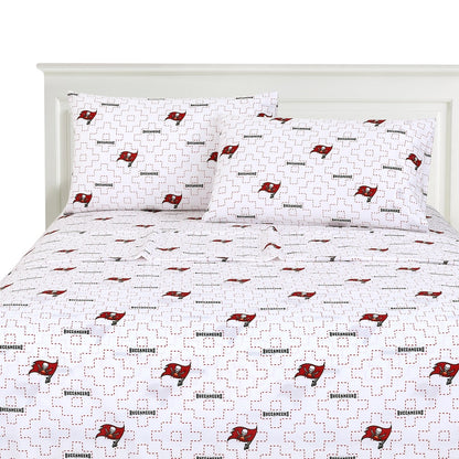 Tampa Bay Buccaneers logo bedsheet set