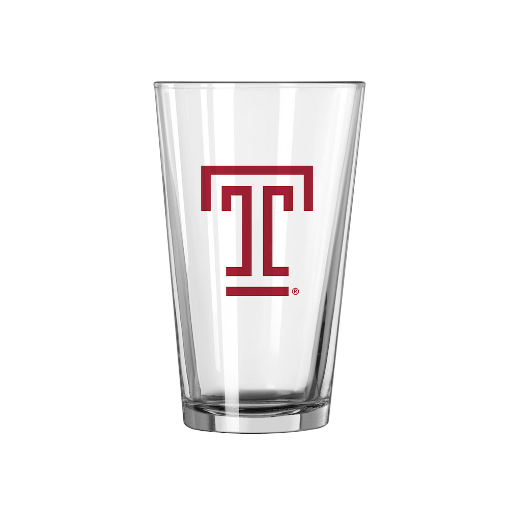 Temple Owls pint glass