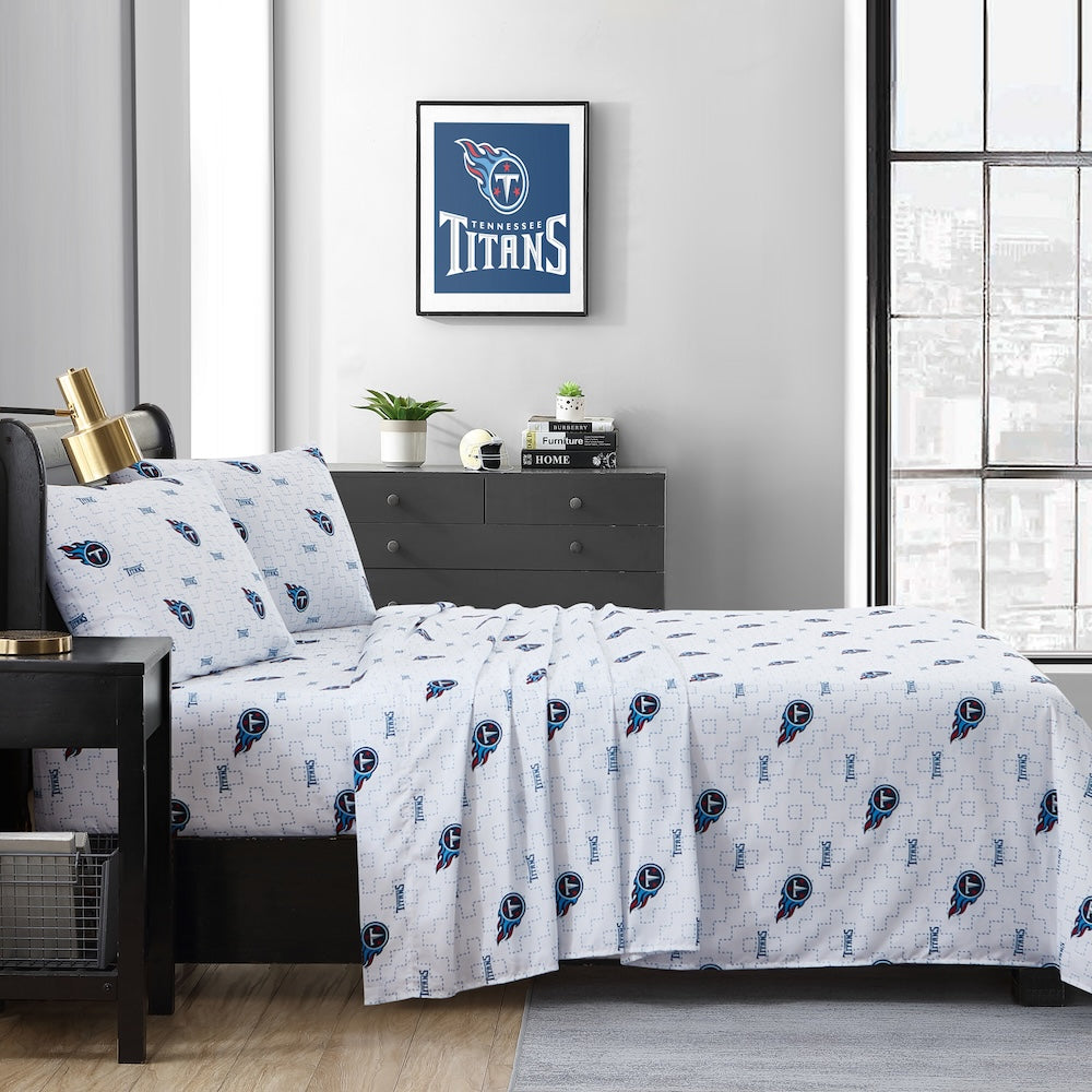 Tennessee Titans queen full sheet set