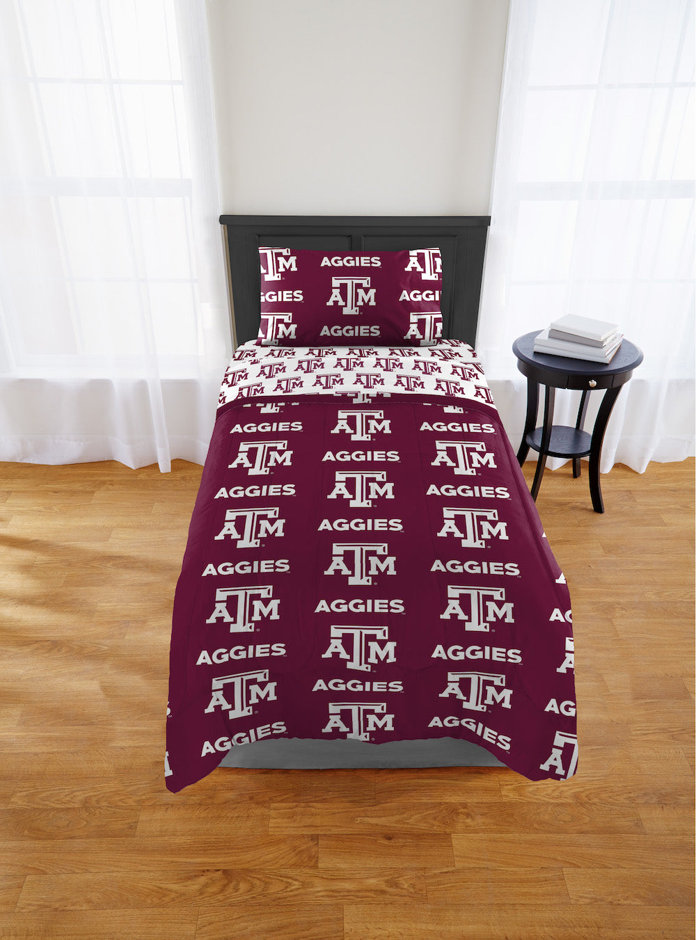 Texas A&M Aggies twin size bed in a bag
