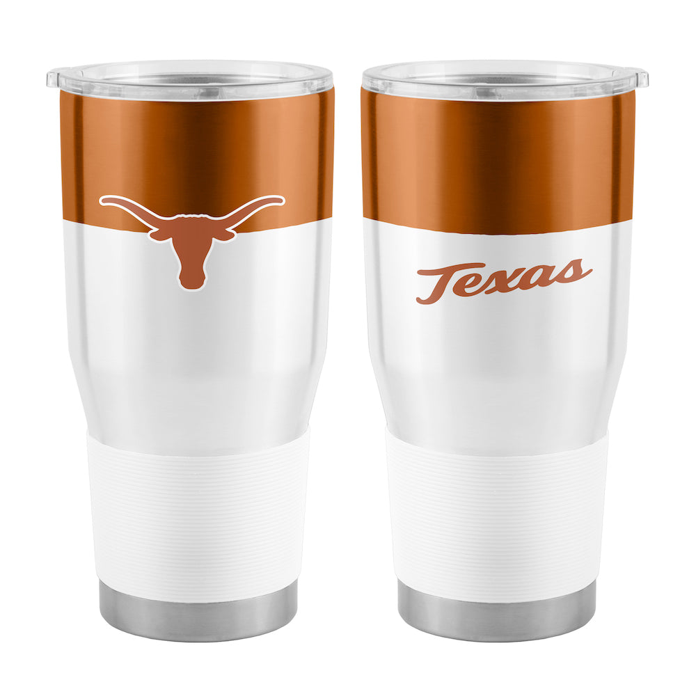 Texas Longhorns 30 oz color block travel tumbler