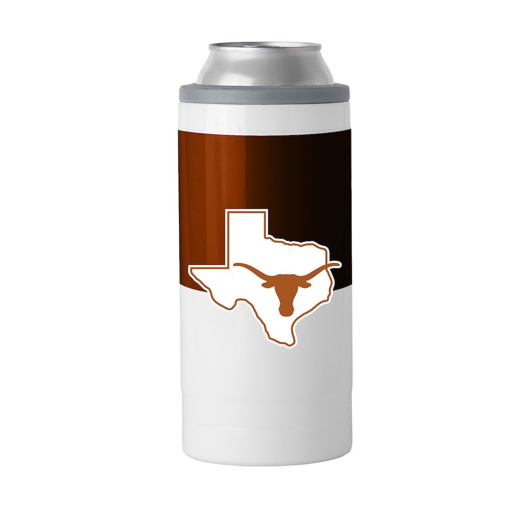 Texas Longhorns colorblock slim can coolie