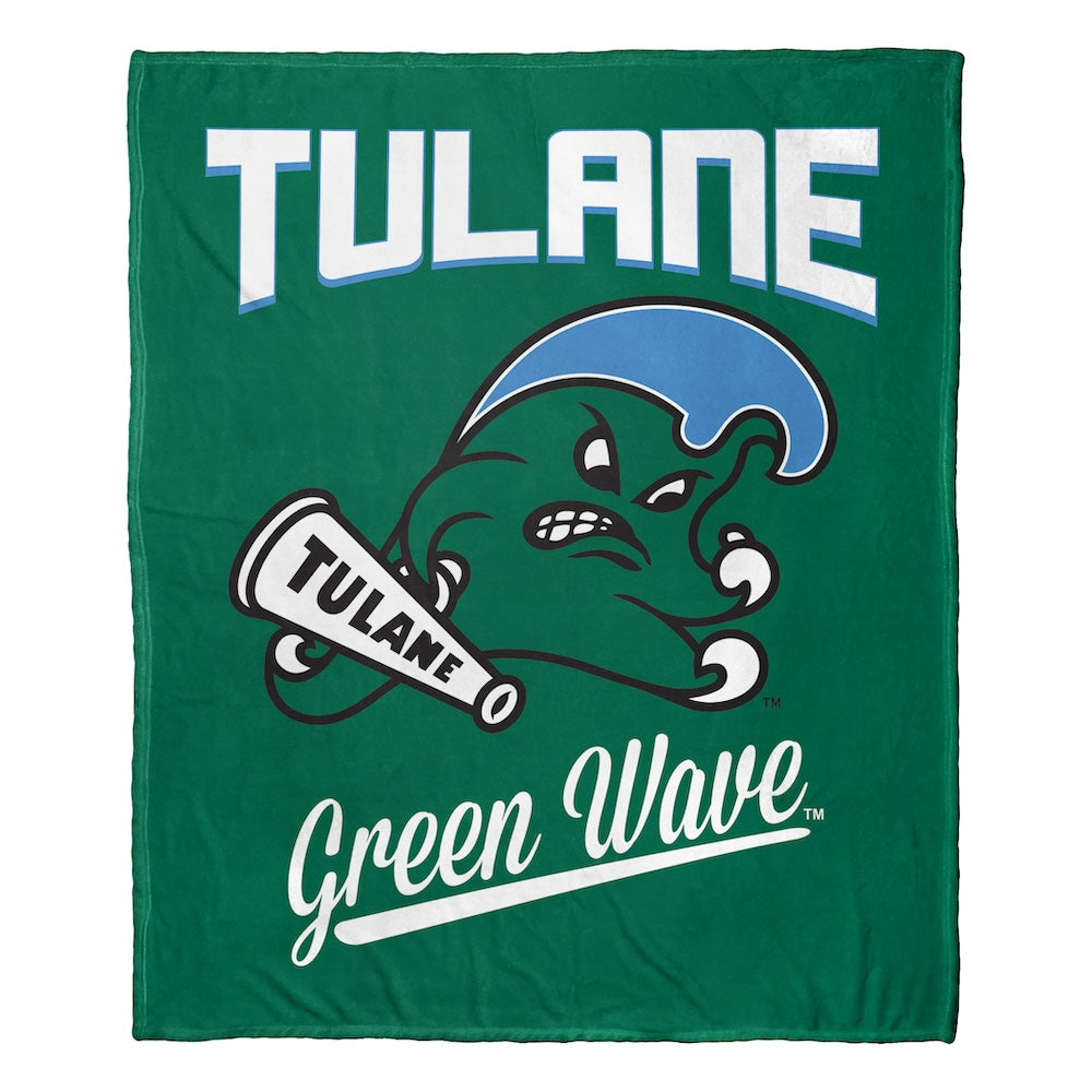 Tulane Green Wave official silk touch throw blanket