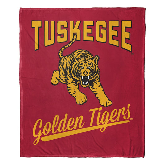 Tuskegee Golden Tigers official silk touch throw blanket
