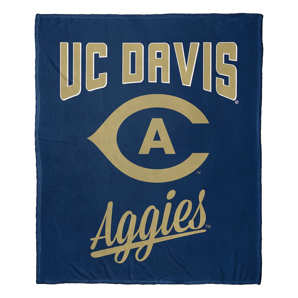 UC Davis Aggies official silk touch throw blanket