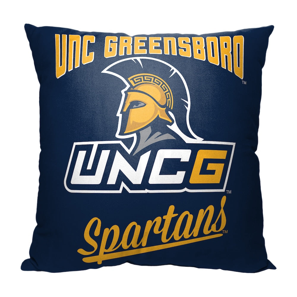 UNC Greensboro Spartans OFFICIAL throw pillow