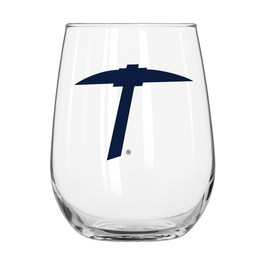 UTEP Miners Stemless Wine Glass