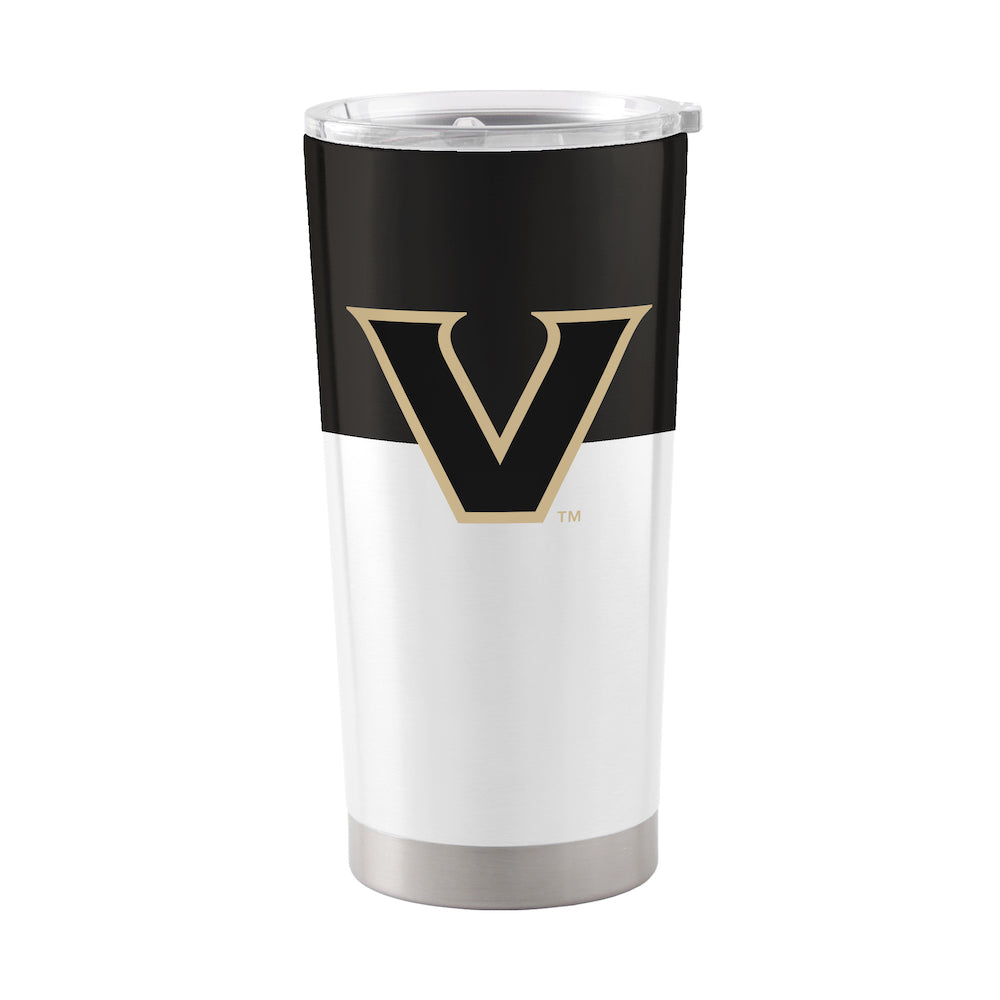 Vanderbilt Commodores 20 oz color block travel tumbler