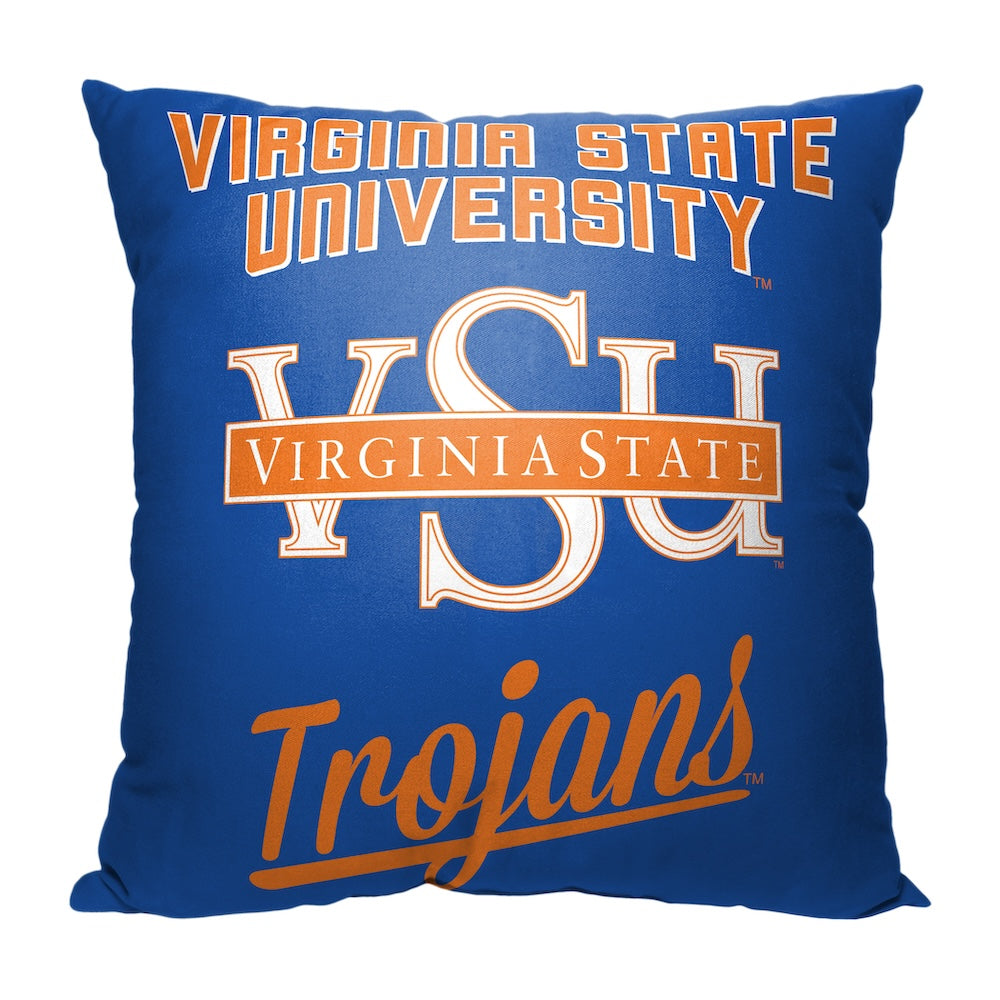 Virginia State Trojans OFFICIAL throw pillow