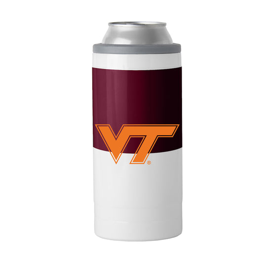 Virginia Tech Hokies colorblock slim can coolie
