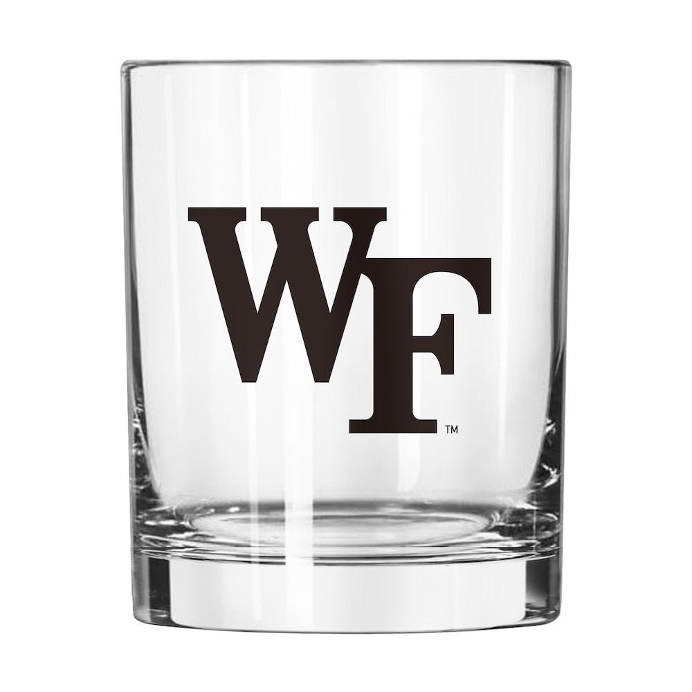 Wake Forest Demon Deacons Rocks Glass