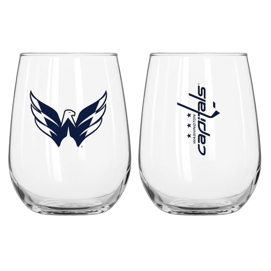 Washington Capitals Stemless Wine Glass