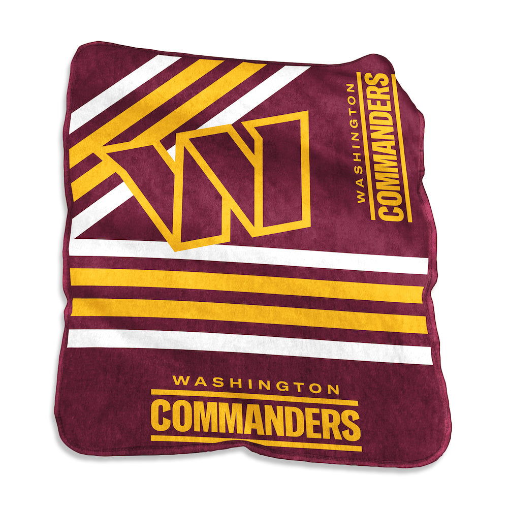 Washington Commanders Raschel throw blanket