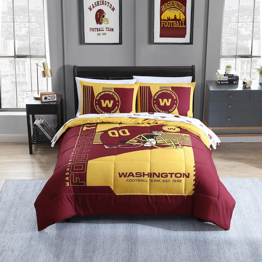 Washington Commanders full size bed in a bag