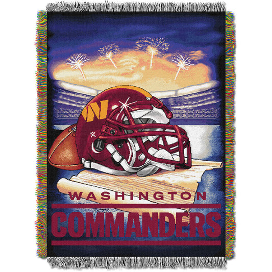 Washington Commanders woven home field tapestry