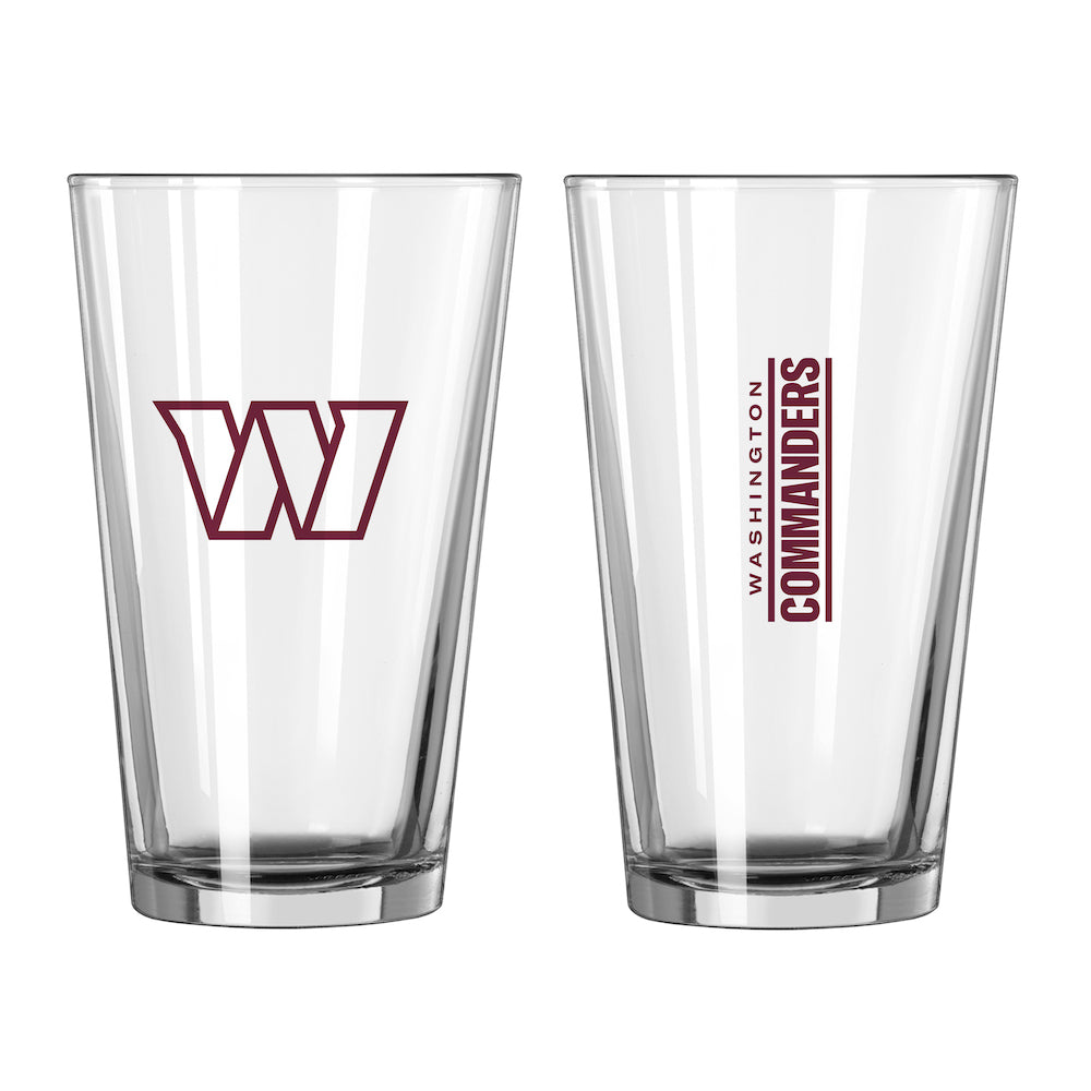 Washington Commanders pint glass