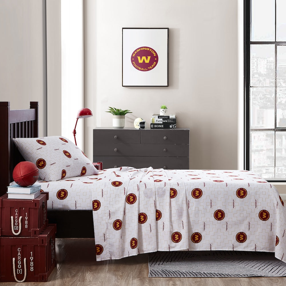 Washington Commanders bedsheets