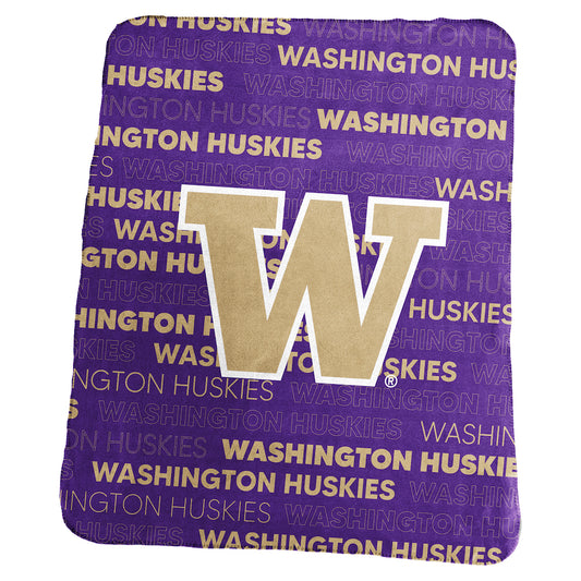 Washington Huskies Classic Fleece Blanket