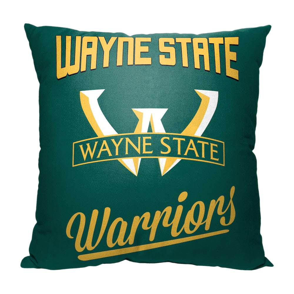 Wayne State Warriors OFFICIAL throw pillow