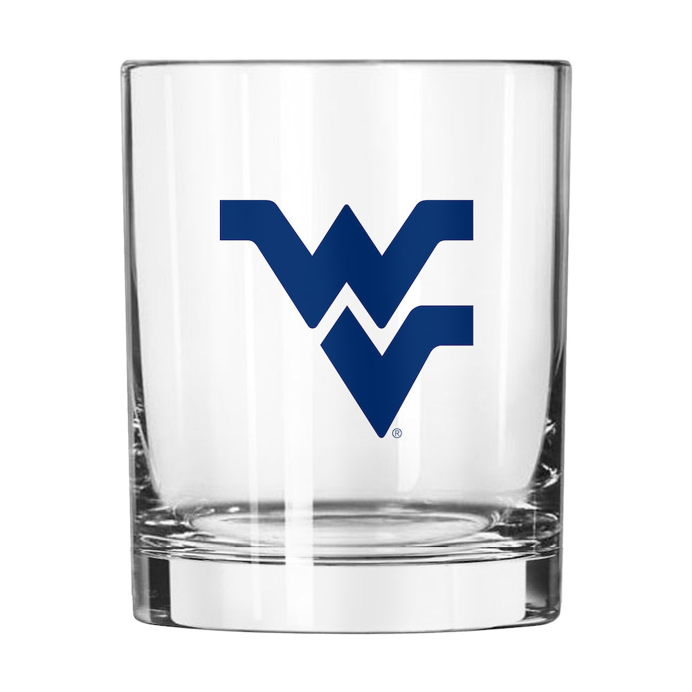 West Virginia Mountaineers Rocks Glass