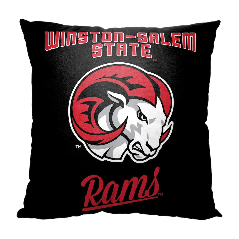 Winston-Salem State Rams OFFICIAL throw pillow