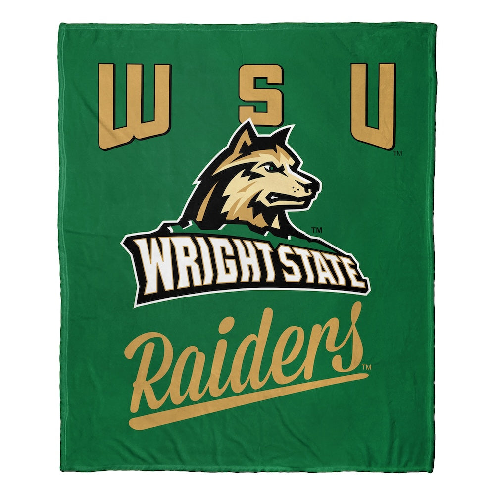 Wright State Raiders official silk touch throw blanket