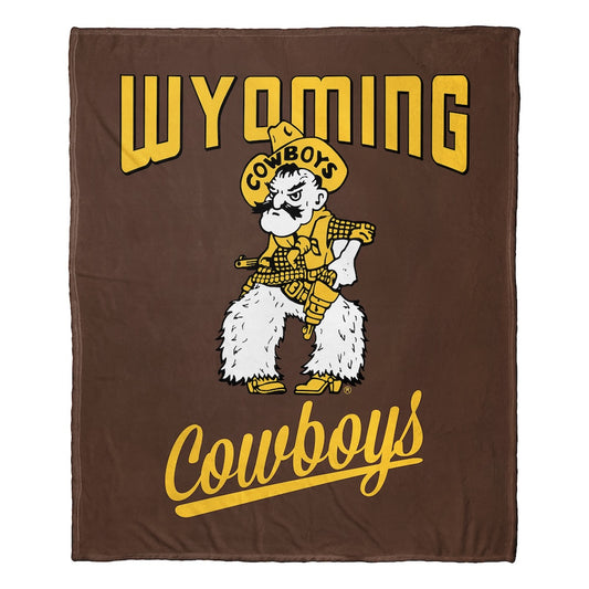 Wyoming Cowboys official silk touch throw blanket