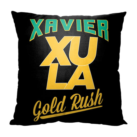 Xavier Louisiana Gold Rush OFFICIAL throw pillow