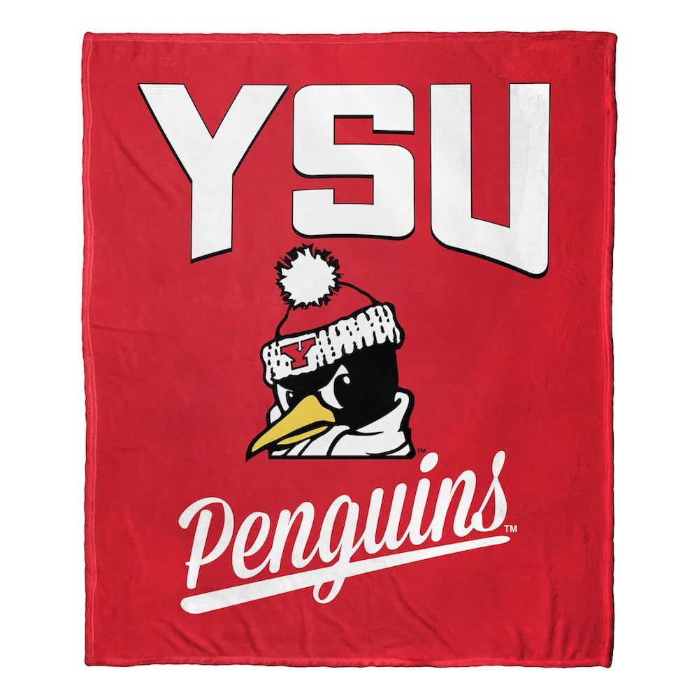 Youngstown State Penguins official silk touch throw blanket