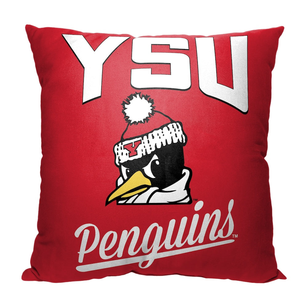 Youngstown State Penguins OFFICIAL throw pillow