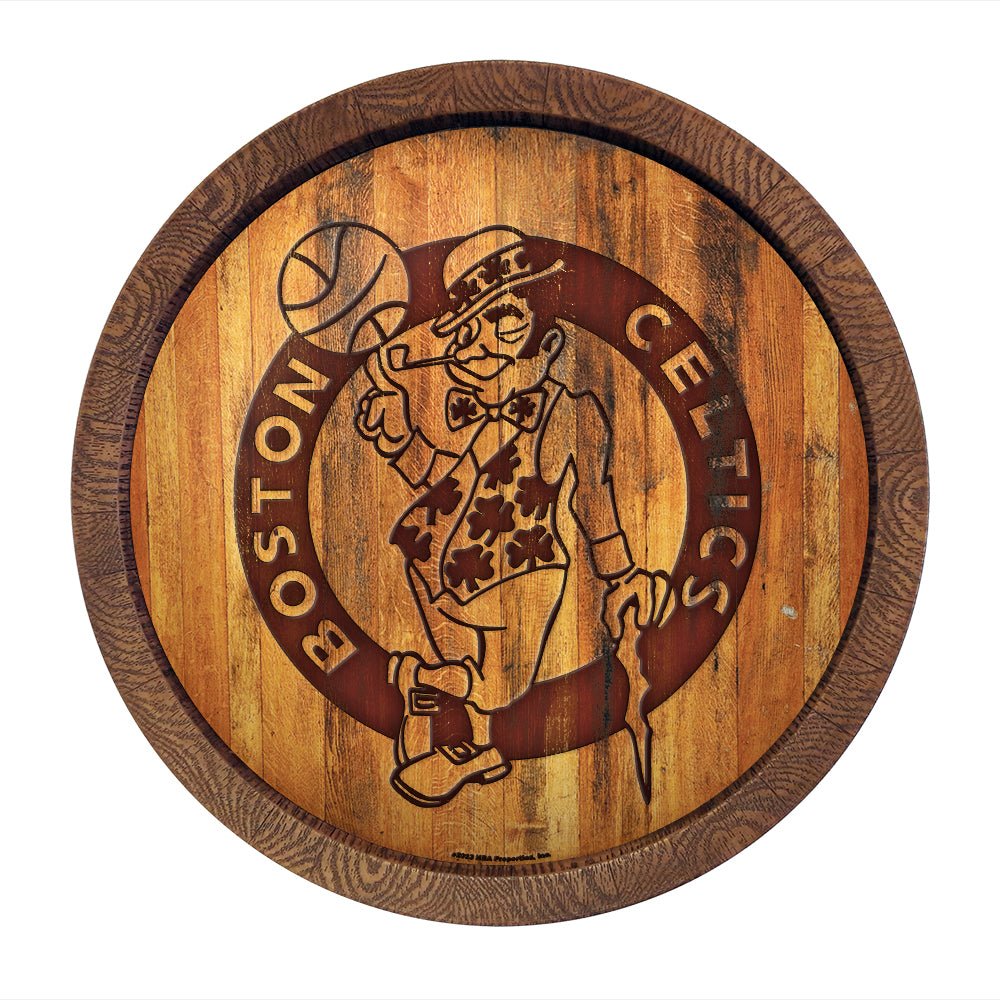 Boston Celtics Branded Barrel Top Sign