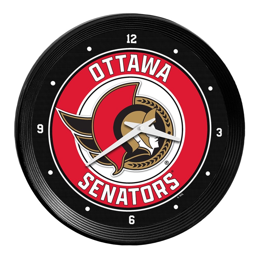 Ottawa Senators Ribbed Wall Clock